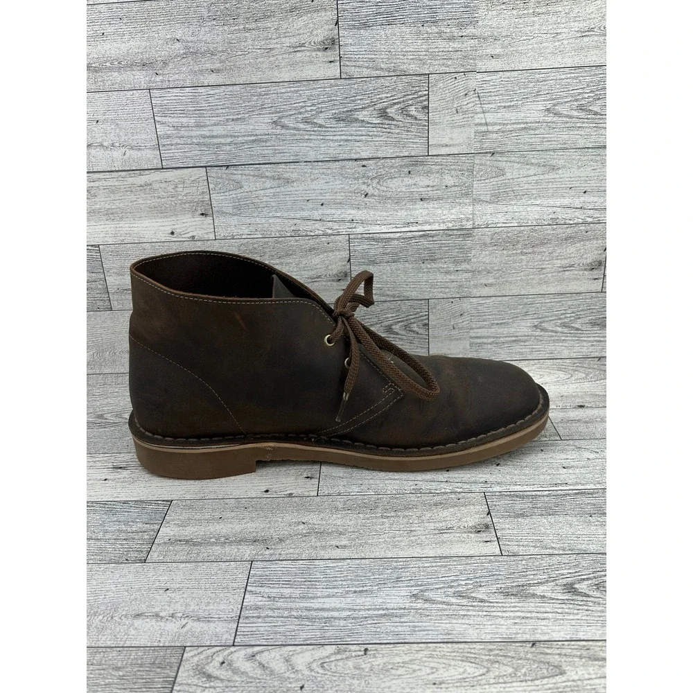 Clarks Bushacre 3 Men Beeswax‎ Brown Leather Chukka Desert Boots Size 9.5M